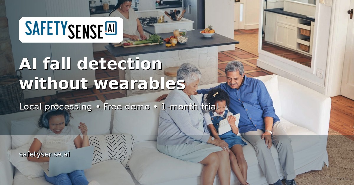 SafetySense – AI-powered fall detection & wellness monitoring